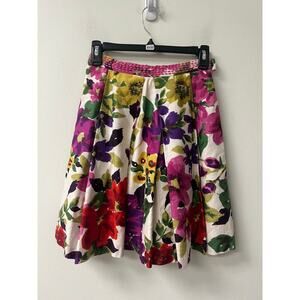 Barashi Floral Print Skirt Sz 0